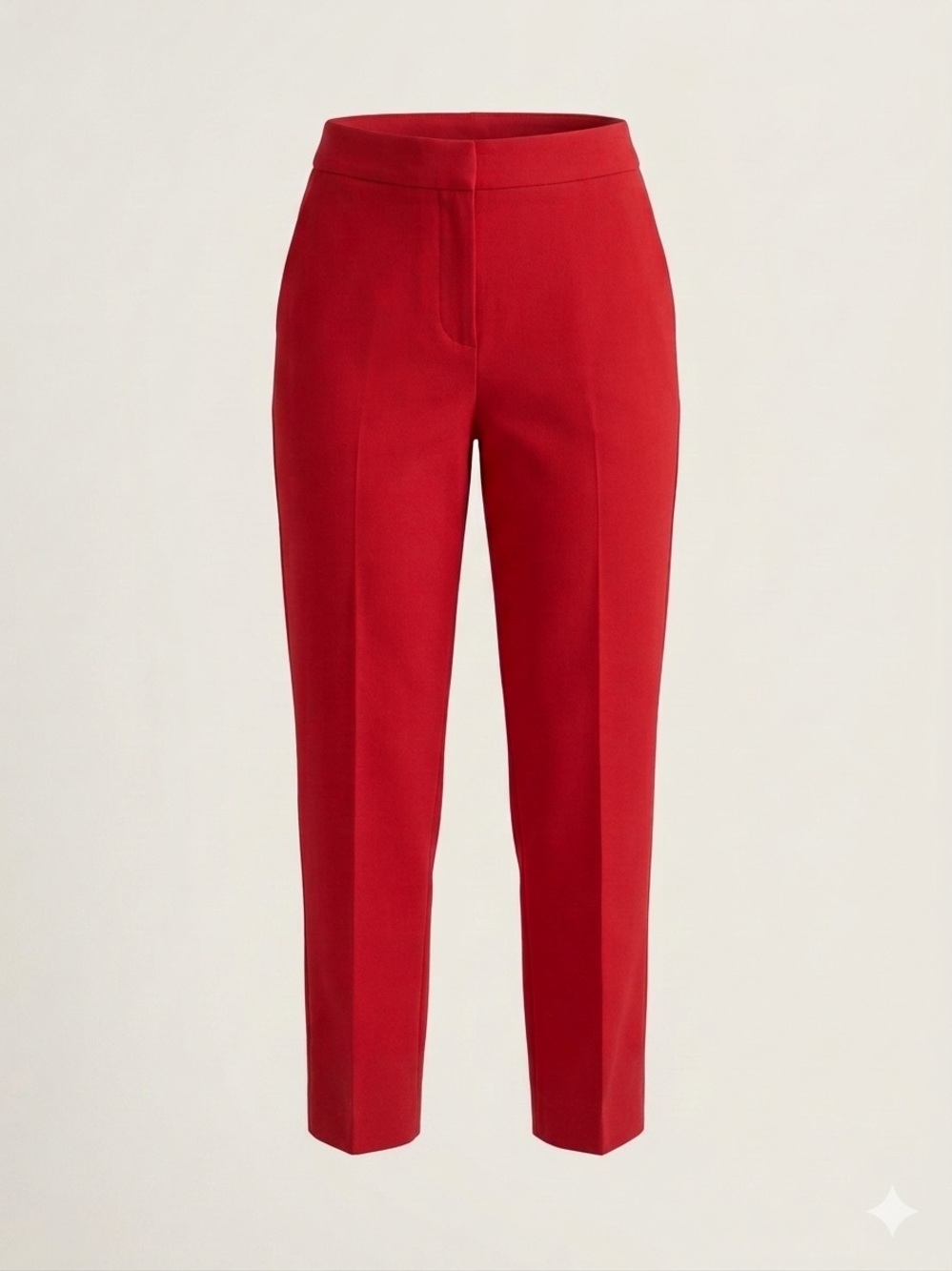Express Red Editor Straight Ankle Pants
